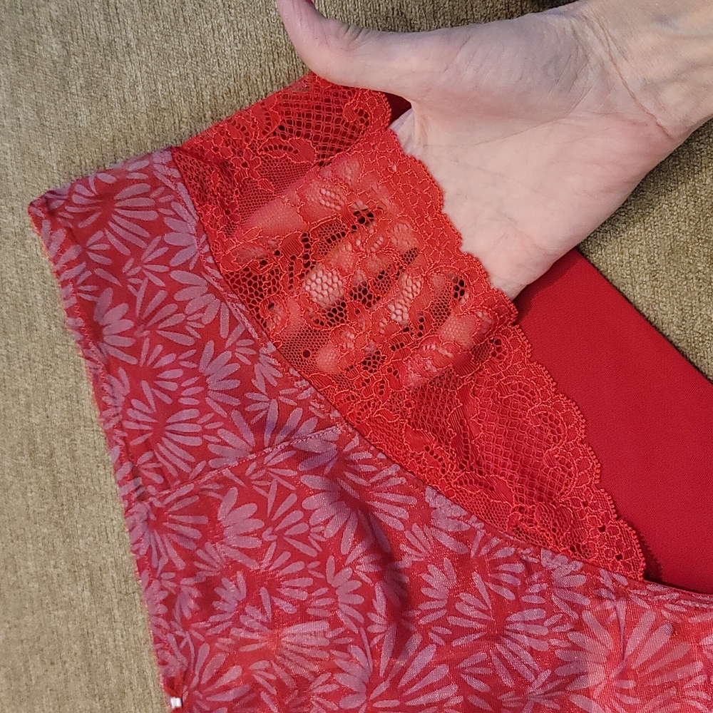 Panache Berry Burst sheer support panties
